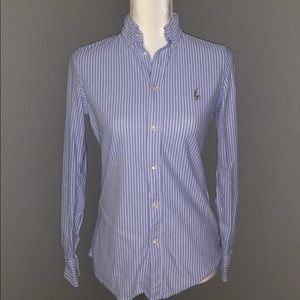 Women's Ralph Lauren knit oxford button up